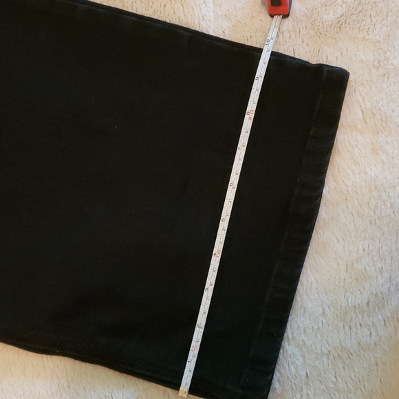 So Slimming by Chico's Black Wide Leg Jeans with sparkly pocket details - Picture 10 of 11